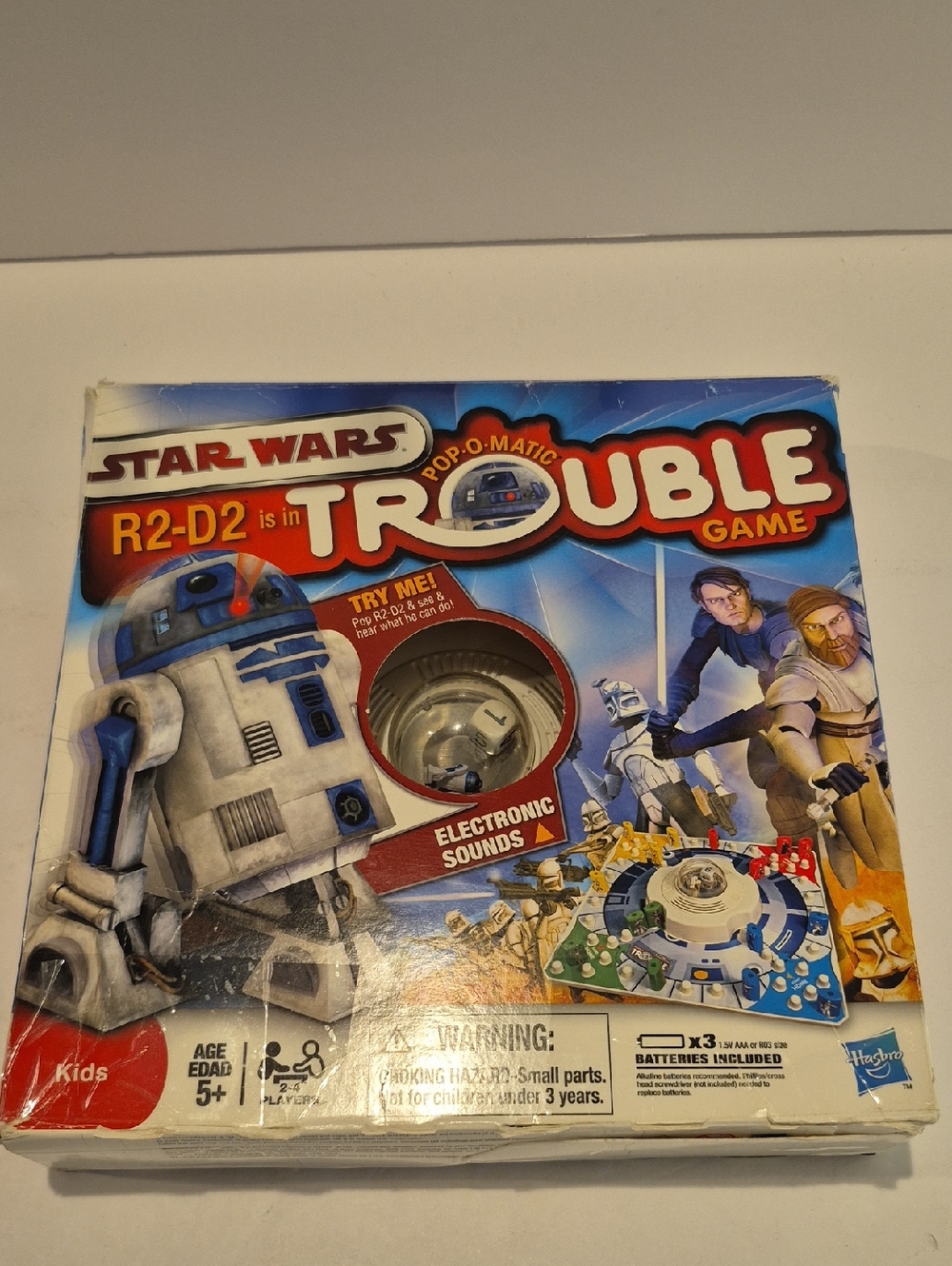 Star Wars R2-D2 is in Trouble Game - Pop-O-Matic Electronic Sounds - Open Box